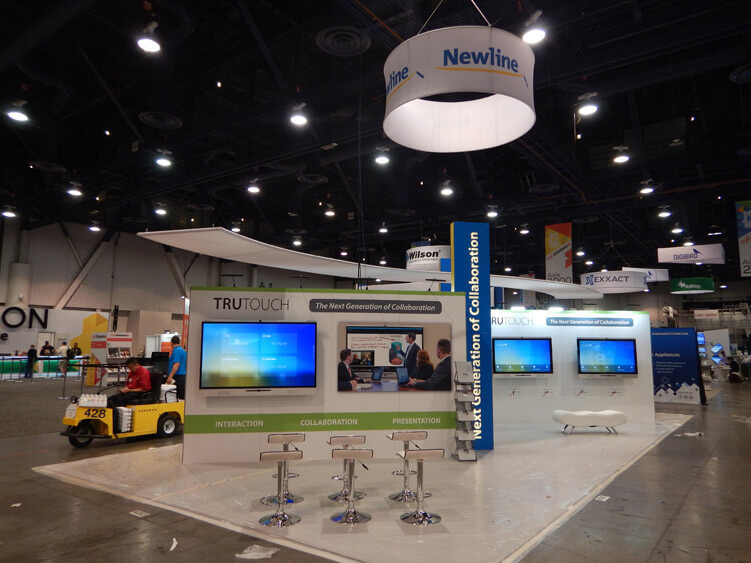 Trade Show Exhibit Design: Newline’s Big InfoComm Win Background