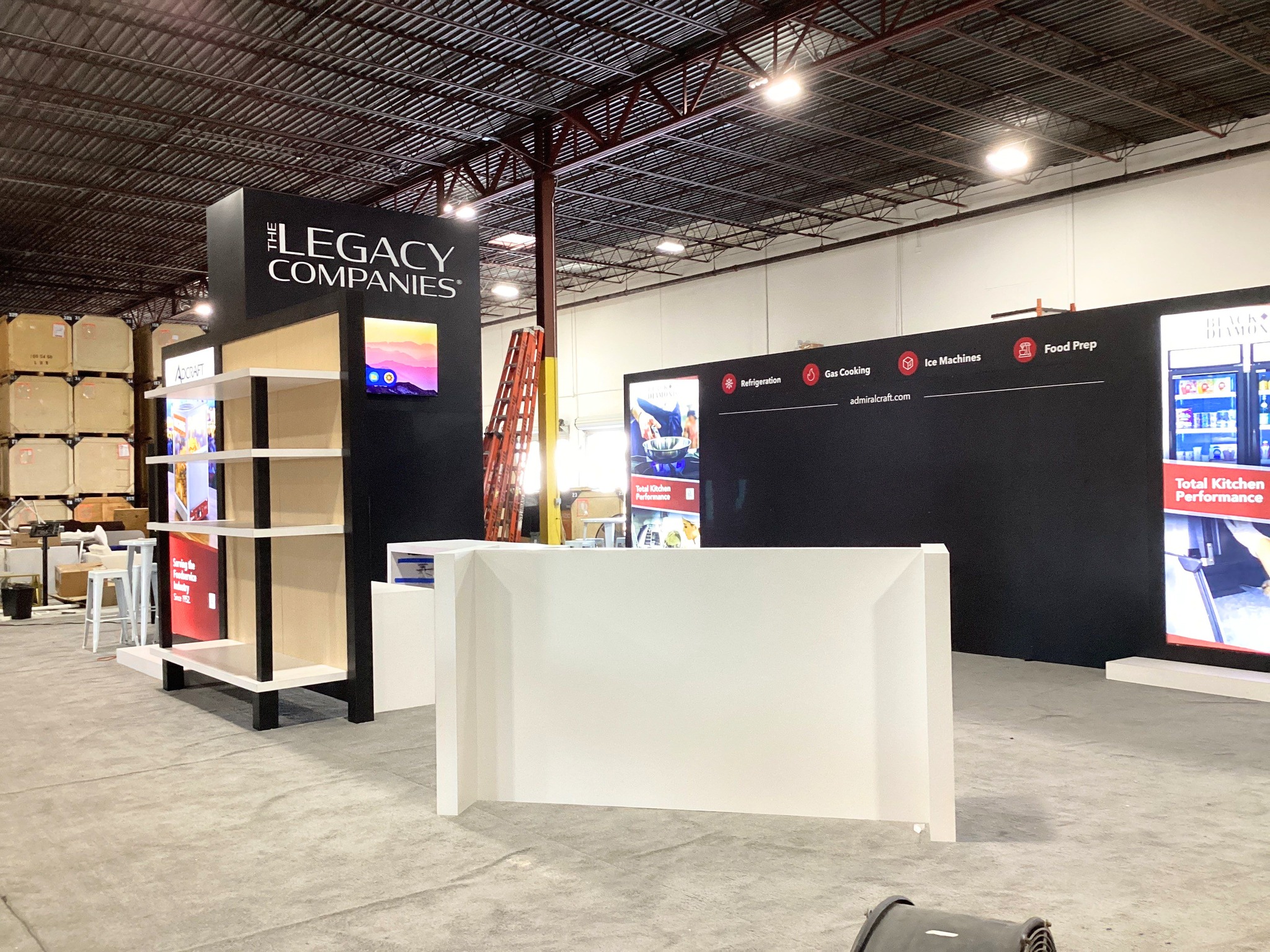Legacy Foodservice trade show booth