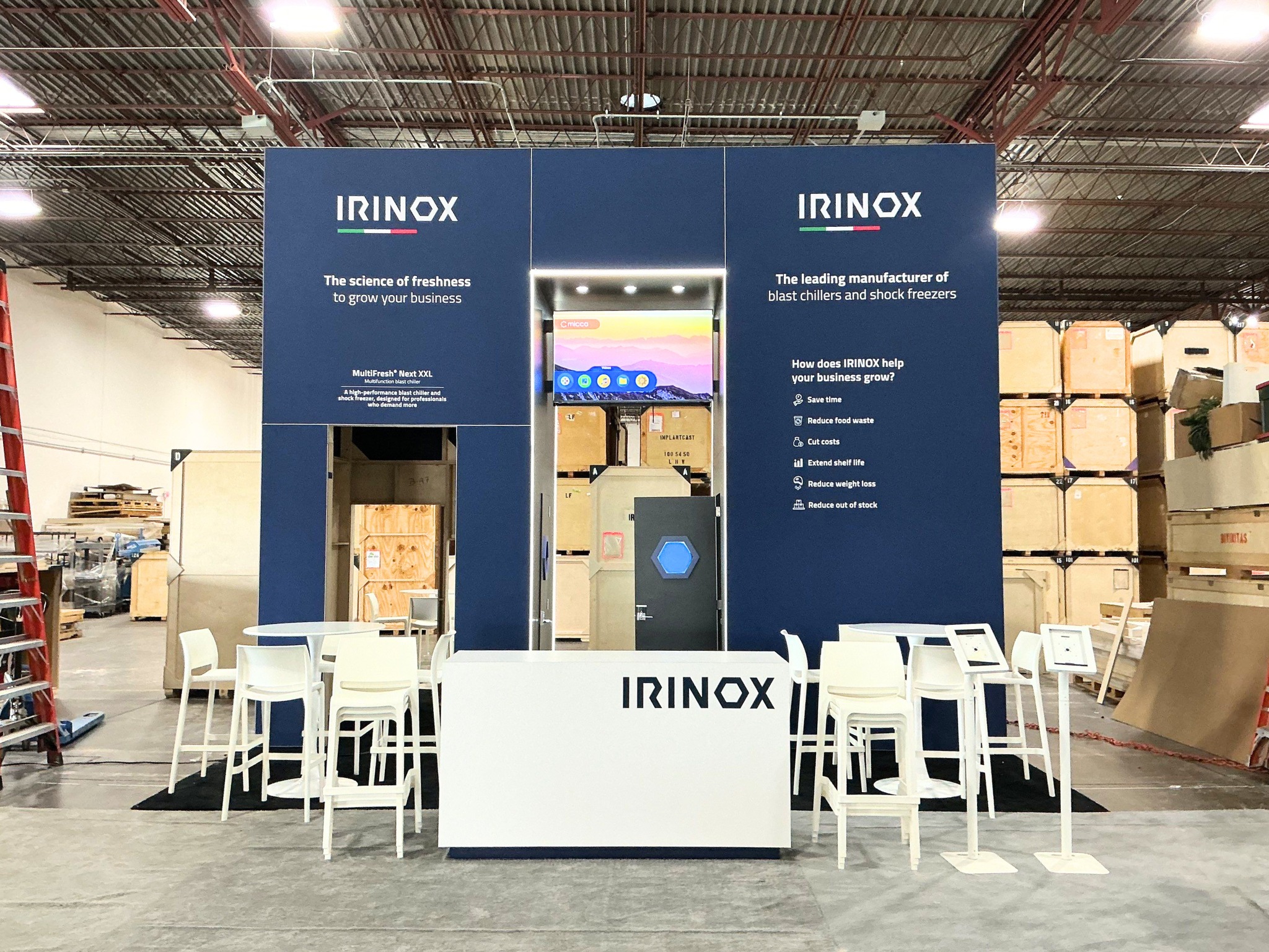 Irinox Professional North America trade show booth