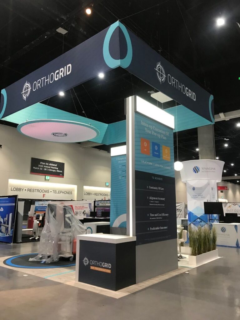 OrthoGrid making the most of a 400 Sq. Ft Exhibit